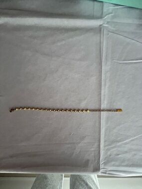 Polished Gold Bead Chain Bracelet for Women